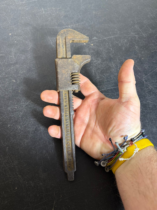 Vintage Moore Drop Forging Co. Adjustable Wrench Tool - Wormhole Thrift