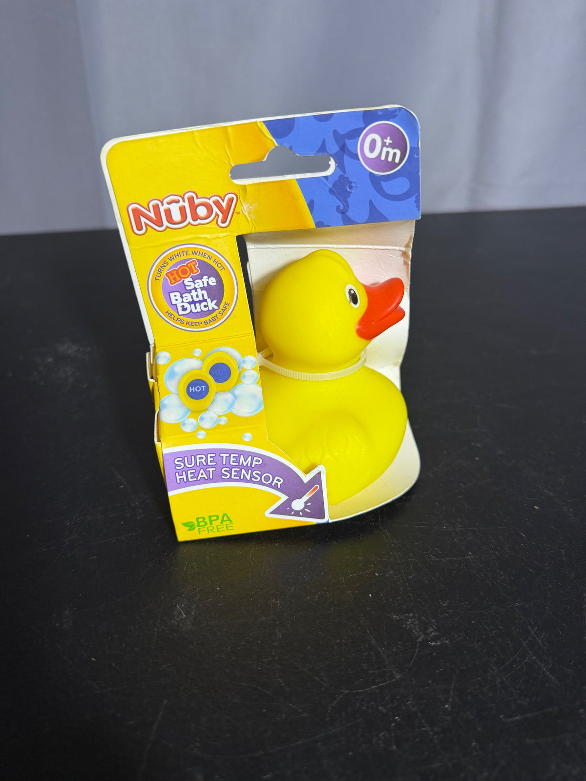 Nuby Hot Safe Bath Duck with Heat Sensor Baby Bath Toy NIB - Wormhole Thrift
