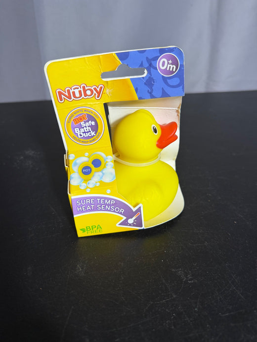 Nuby Hot Safe Bath Duck with Heat Sensor Baby Bath Toy NIB - Wormhole Thrift
