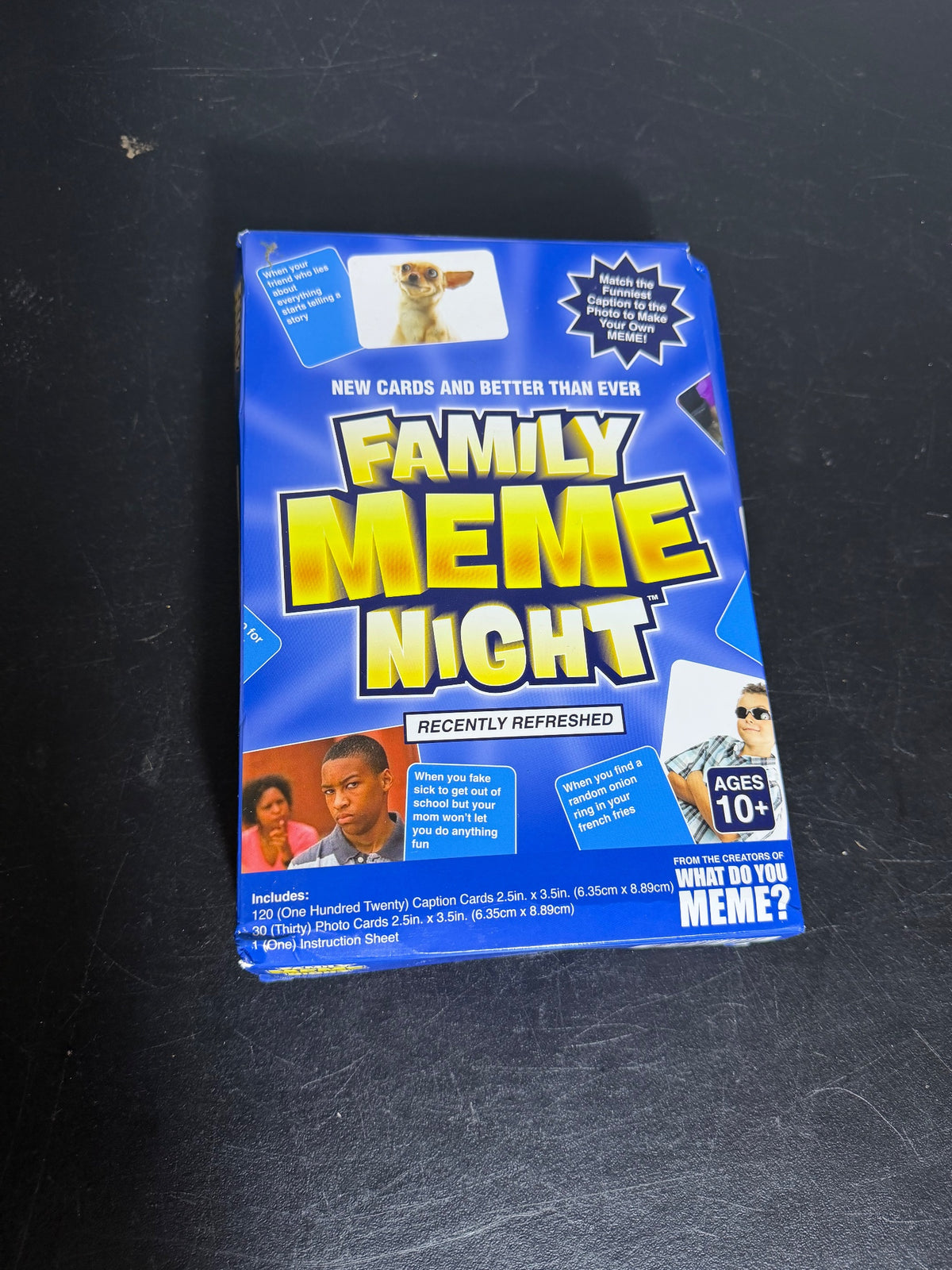 What Do You Meme? Family Meme Night Card Game - Recently Refreshed - Wormhole Thrift