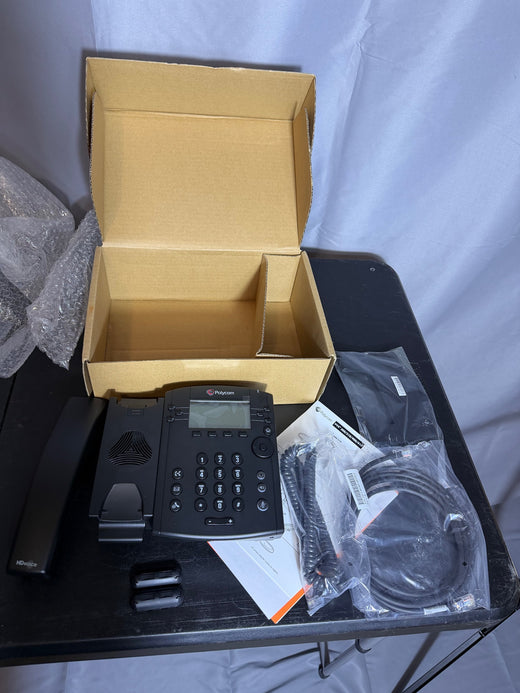 Polycom VVX300 VoIP Desktop Phone PoE Business Office Telephone - Wormhole Thrift