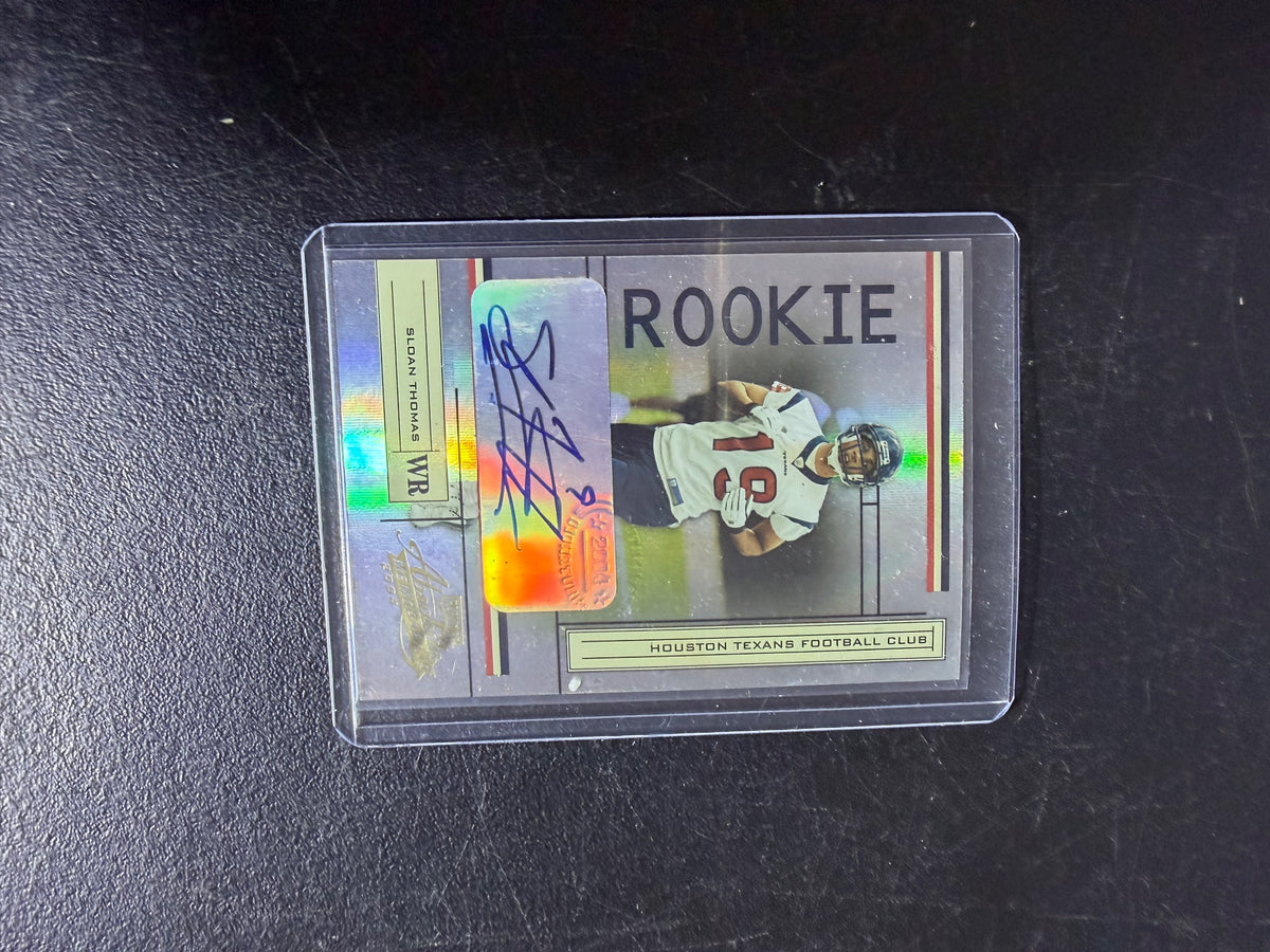 Vintage 2004 Donruss Playoff Absolute Memorabilia Sloan Thomas Auto Rookie - Wormhole Thrift