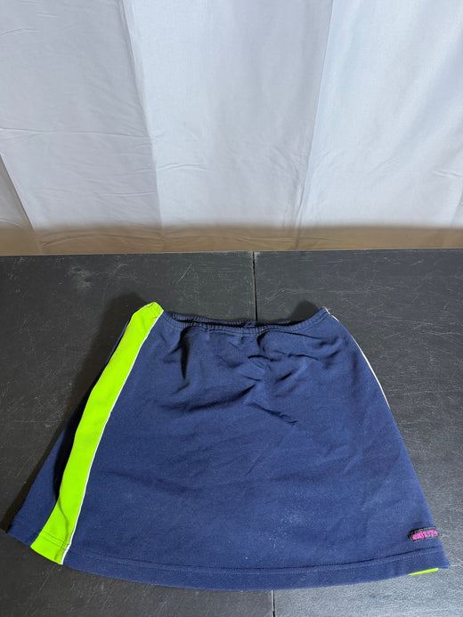 Vintage Steven Paul Navy Blue Neon Green Athletic Skirt Skort Size Medium - Wormhole Thrift