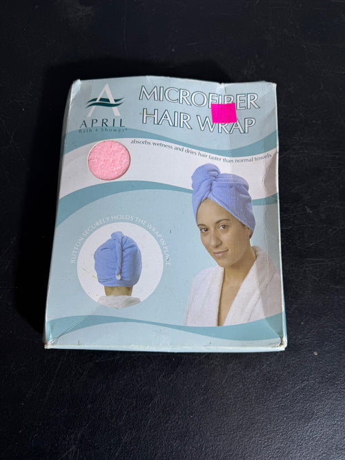 APRIL Bath & Shower Pink Microfiber Hair Wrap New Open Box - Wormhole Thrift
